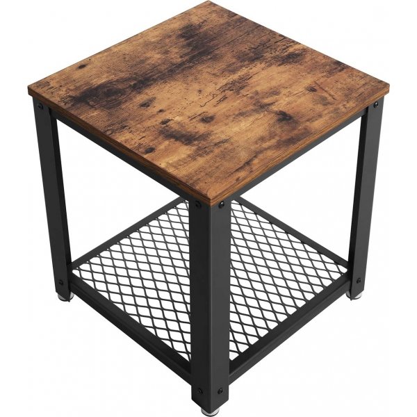 Freddie Beistelltisch 45 x 45 cm - Braun/Schwarz