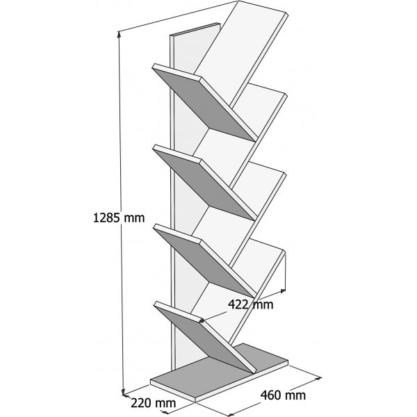 Hilma Bcherregal - Anthrazit