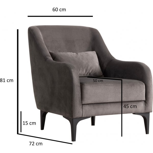 Astana-Sessel - Anthrazit Astana-Sessel - Anthrazit