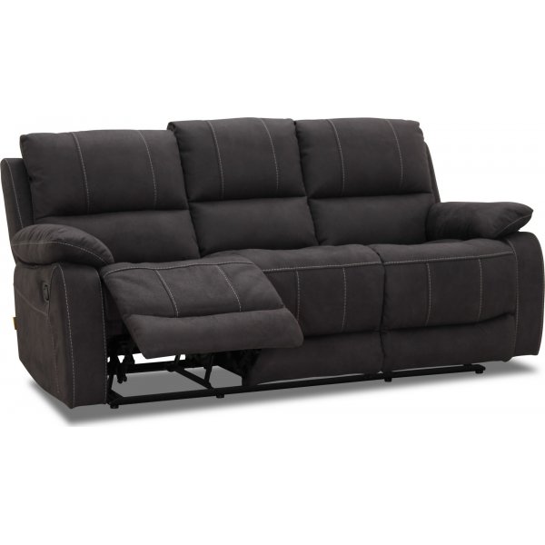 Texas Manual 3-Sitzer-Liegesofa - grauer Stoff