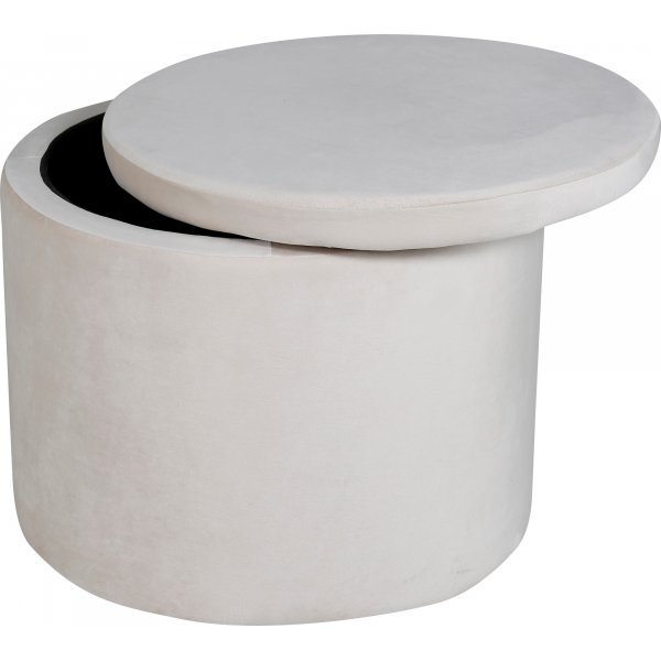 Sitzpuff Jabar - Samt in Beige Sitzpuff Jabar - Samt in Beige