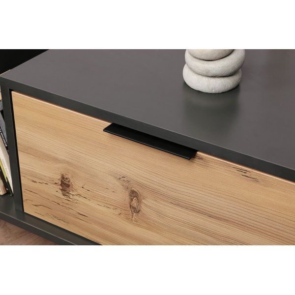 Ibiza Medienbank - Eiche/anthrazit Ibiza Medienbank - Eiche/anthrazit