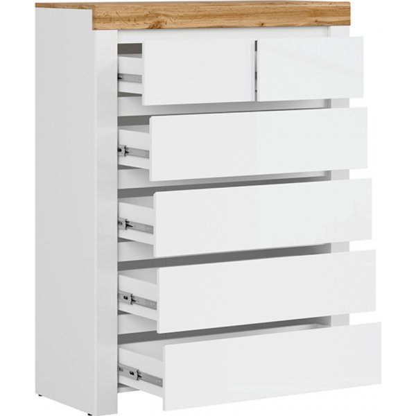 Holten Kommode - Wei/Wotaneiche