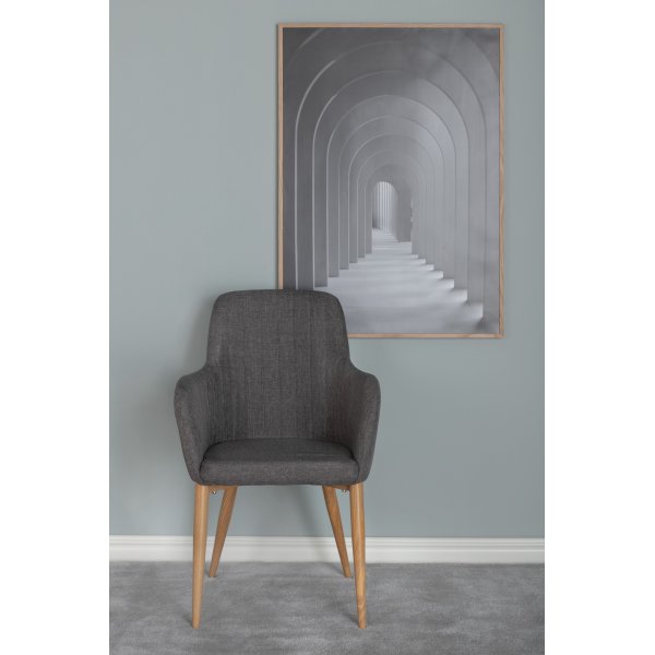 Paolo Sessel - Dunkelgrau/Eiche