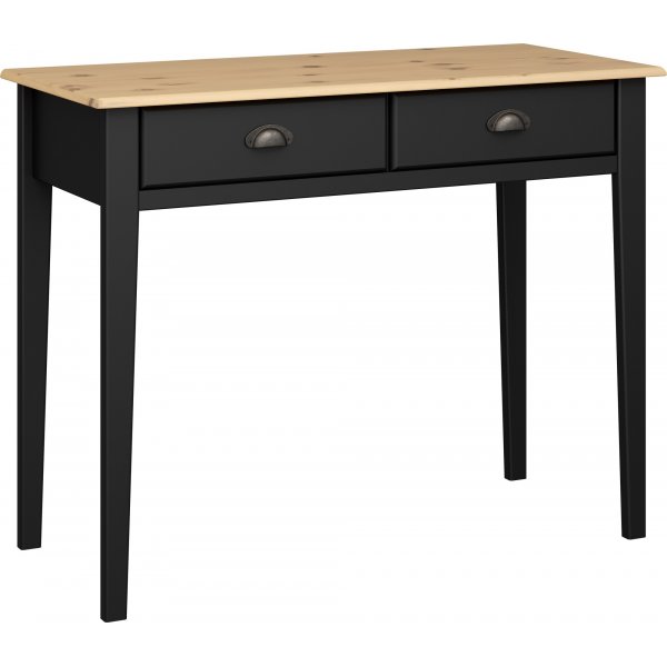 Nola Schreibtisch 95 x 45 cm - Schwarz/Beige