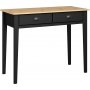 Nola Schreibtisch 95 x 45 cm - Schwarz/Beige
