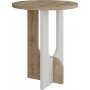 Lunar Beistelltisch 40 x 40 cm - Eiche/wei