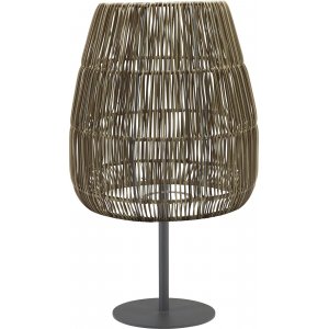 Agnar Saigon Tischleuchte fr den Auenbereich - Knstliches Rattan/Schwarz - 71 cm