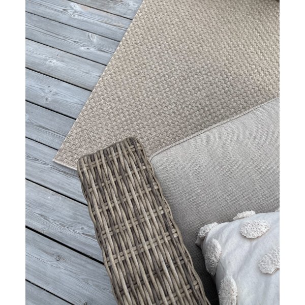 Flachgewebter Pampero-Teppich aus Leinen Flachgewebter Pampero-Teppich aus Leinen