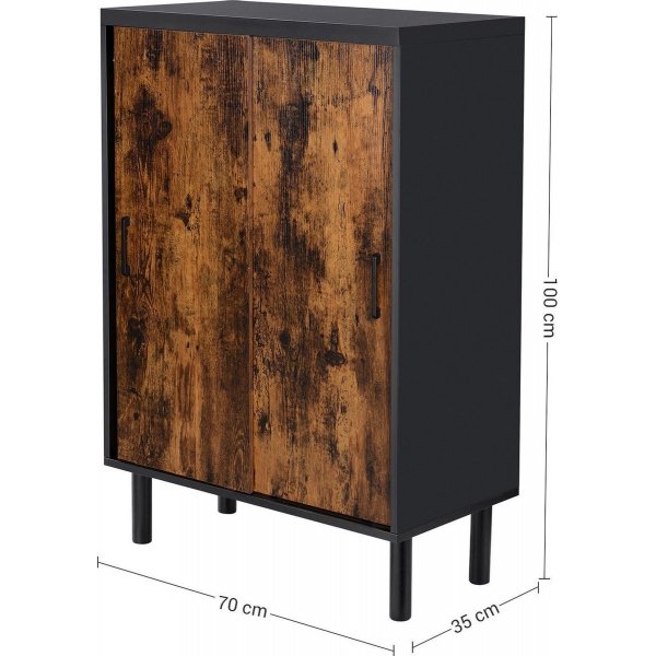 Abakan Schuhschrank - Braun/Schwarz