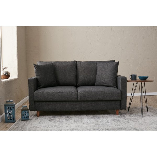 Eca 2-Sitzer-Sofa - Anthrazit