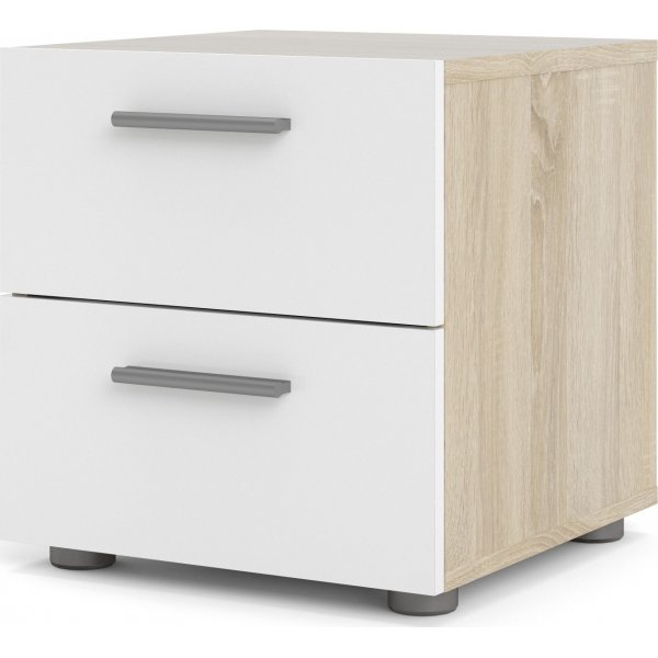Pepe Nachttisch - Eiche/weiß Pepe Nachttisch - Eiche/weiß