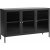 Dobb Sideboard aus schwarzem Metall mit Glastren