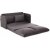 Saga 2-Sitzer-Schlafsofa XL - Grau