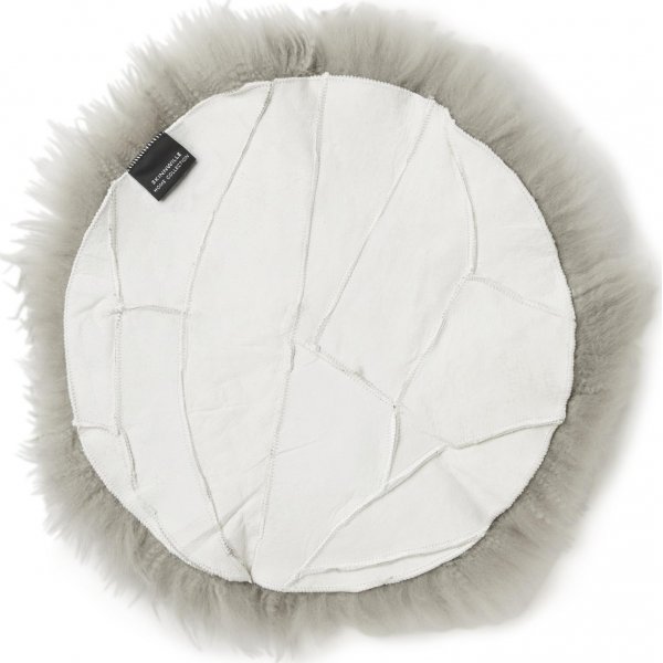 Sanftes Sitzkissen Silberbeige - 34 cm