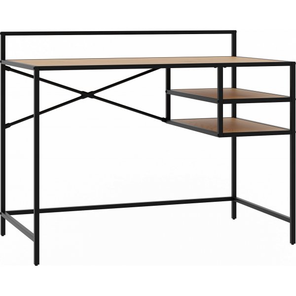 Medici-Schreibtisch - Eiche/Schwarz