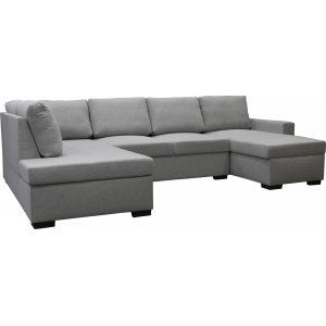 Solna U-Sofa 309 cm - Hellgrau + Fleckentferner fr Mbel