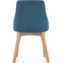Catrin Esszimmerstuhl - Blau (Stoff) / Holz