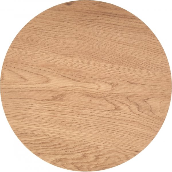 Runder Couchtisch 40/59 cm - Eiche/schwarz