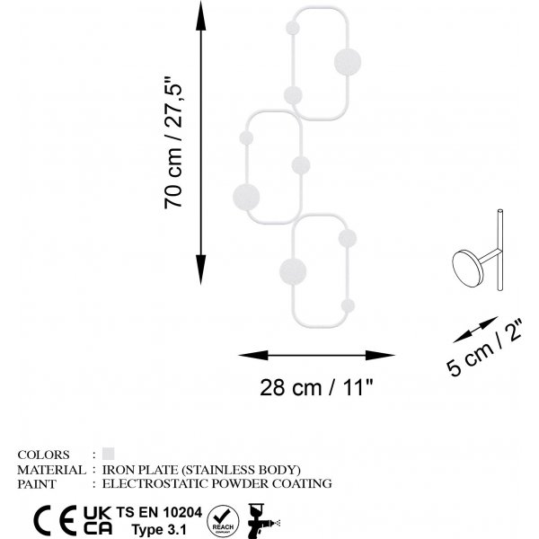 Lizzard Kleiderbügel - Weiß Lizzard Kleiderbügel - Weiß