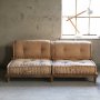 Heriya hellrosa 2-Sitzer-Sofa