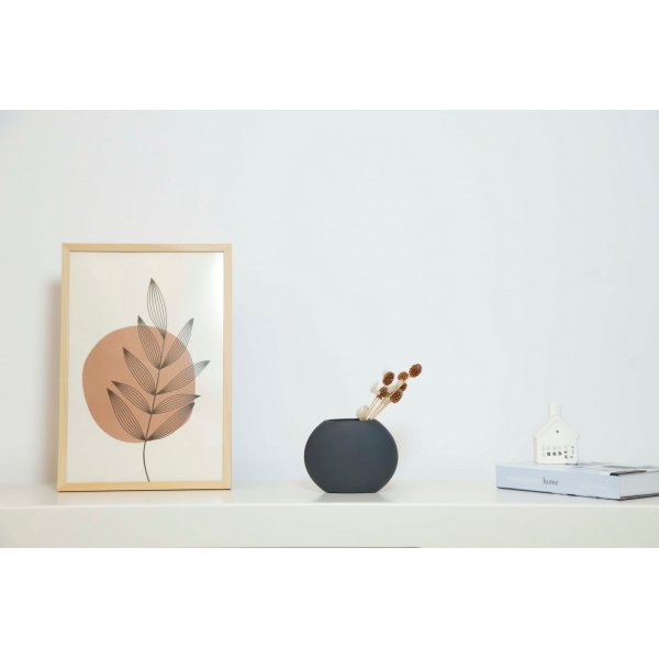 Flache Vase - Anthrazit Flache Vase - Anthrazit