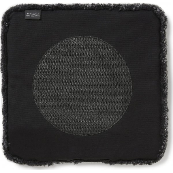 Lockiges Sitzkissen mit Polsterung Dunkelgrau - 40 x 40 cm Lockiges Sitzkissen mit Polsterung Dunkelgrau - 40 x 40 cm