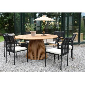 Saltö runder konisch geformter Esstisch D150 cm - Teak Saltö runder konisch geformter Esstisch D150 cm - Teak