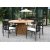Salt runder konisch geformter Esstisch D150 cm - Teak