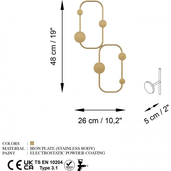 Marienkäfer-Kleiderbügel - Gold Marienkäfer-Kleiderbügel - Gold