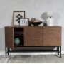 Carl Sideboard mit 3 Tren - braun gebeizte Eiche