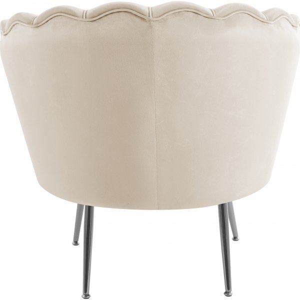 Sessel aus beigem Samt - Kingsley Sessel aus beigem Samt - Kingsley