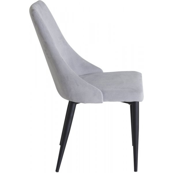 Esszimmerstuhl Laila - Schwarz / Hellgrau Manchester Esszimmerstuhl Laila - Schwarz / Hellgrau Manchester