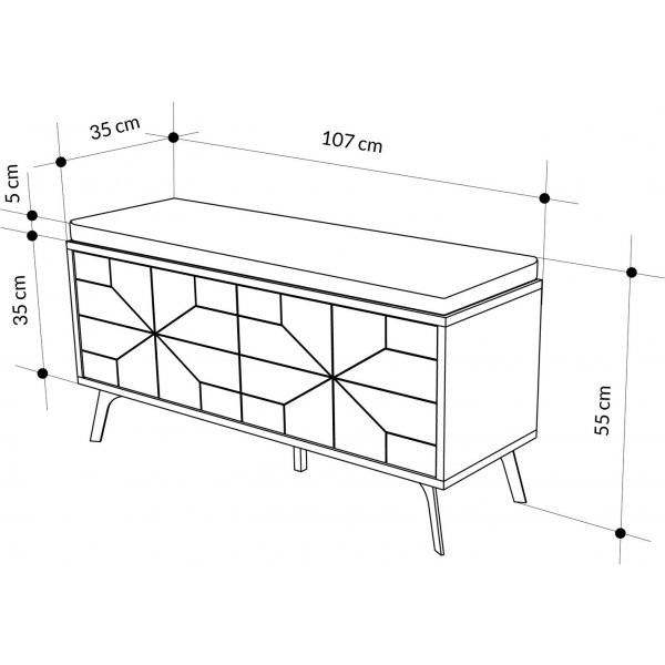 Dune Hallenbank - Braun