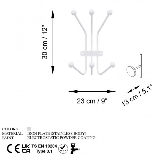 Ameisen-Kleiderbgel - Wei