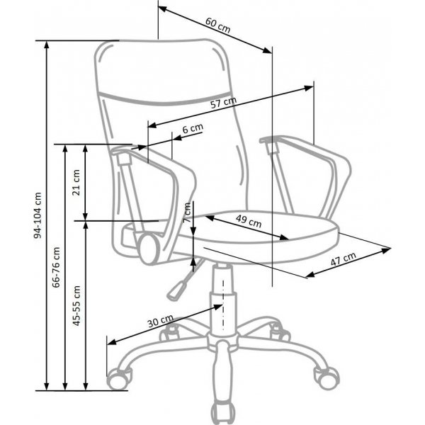 Maggie Bürostuhl - Schwarz/Grau Maggie Bürostuhl - Schwarz/Grau