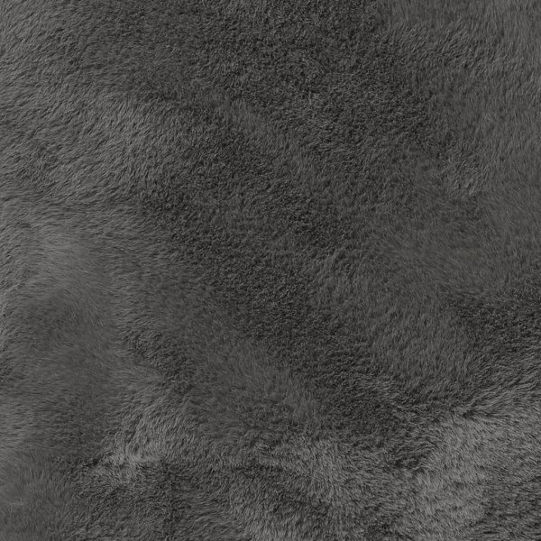 Flauschiges Dekokissen Grau - 45 x 45 cm