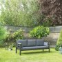 Kappis 3-Sitzer Outdoor-Sofa - Schwarz/Anthrazit