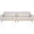 Breites Sofa Ranger aus beigem Cord - 280 cm