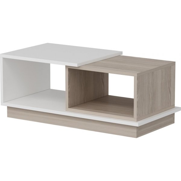 Viyana Couchtisch 90 x 45 cm - Wei/Eiche