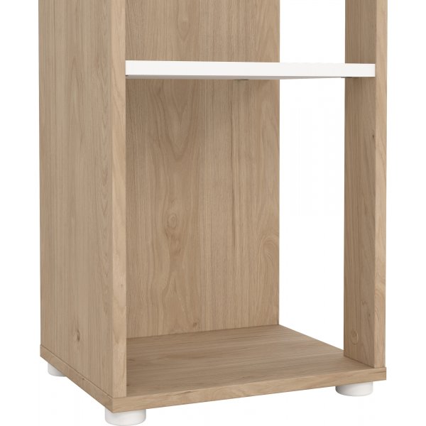 Sign-Eckb�cherregal - Wei�/Hickory