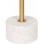 Runder Beistelltisch Lecco mit Marmorsockel und Messing 51 cm