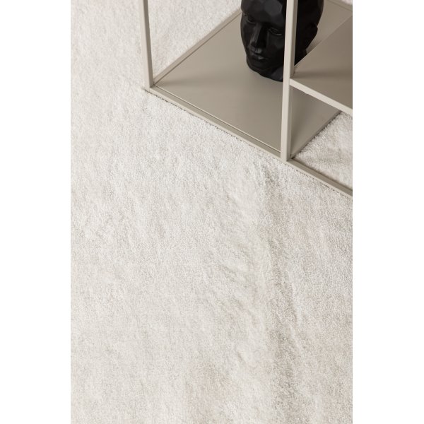 Lawson Teppich - Weie Viskose-Optik