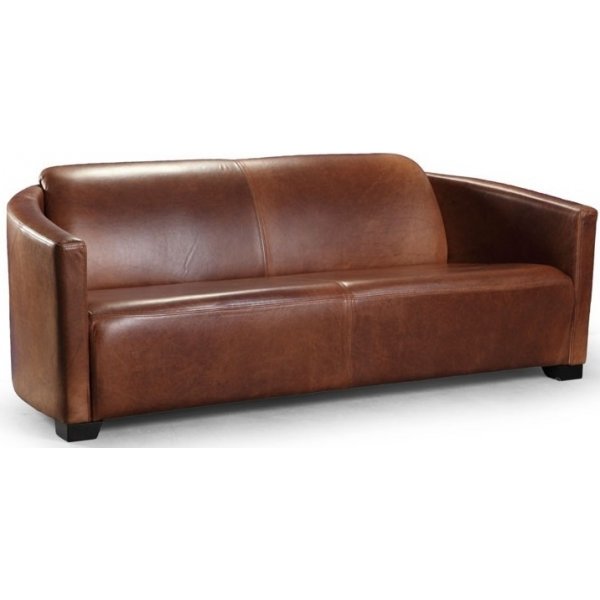 Corniche Vintage 3-Sitzer Ledersofa