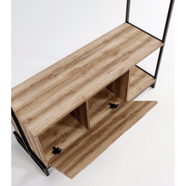 Minsk Hallenmöbel - Eiche/schwarz Minsk Hallenmöbel - Eiche/schwarz