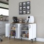Jericho Sideboard 162 - Weiß/Walnuss