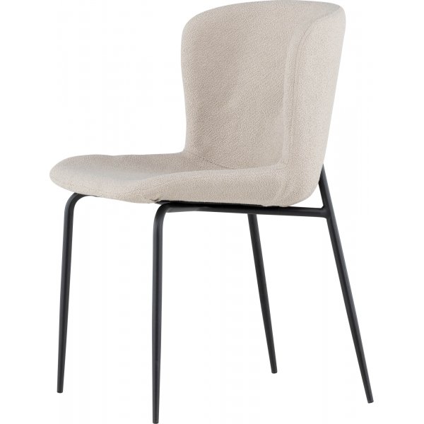 Modesto Esszimmerstuhl - Beigefarbenes Boucl