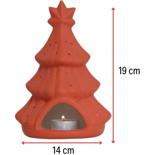 Weihnachtsbaum-Kerzenlaterne - Orange Weihnachtsbaum-Kerzenlaterne - Orange