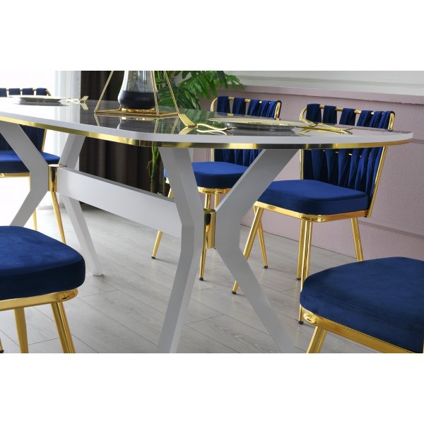 Ikon Esstisch 180 cm - Heller Marmor Ikon Esstisch 180 cm - Heller Marmor