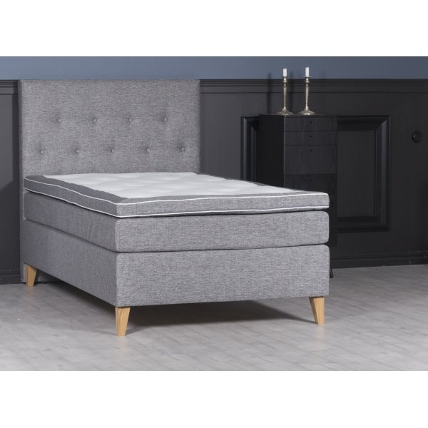 Ebony Luxuspaket mit 5-Zonen Pocket und Kopfteil - 120 cm